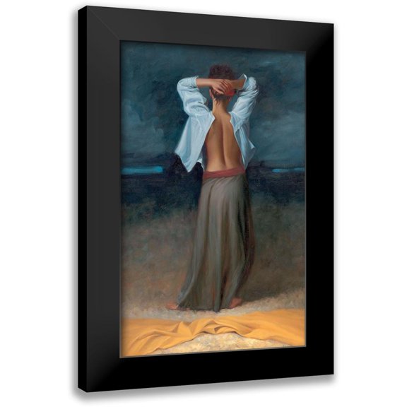 Frosch, Olivier 13x18 Black Modern Framed Museum Art Print Titled - Girl in the Night