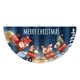 thumbnail image 1 of Banderas navideñas en forma de abanico para exteriores, puertas y decoraciones navideñas., 1 of 10