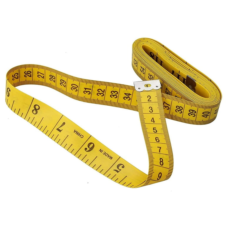 6 Pcs 120 inch Soft Measuring Tape 300 cm Double Scale Sewing Tape Measure  Flexible Ruler for Sewing Tailor Cloth Body Measurement, Yellow