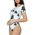 thumbnail image 2 of Naloa Sea Turtle Women's Short-Sleeved Onesie, One-Piece Swimsuit for Parties, dates, clubs - Medium, 2 of 9