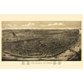 thumbnail image 2 of Juehne 24x17 White Modern Wood Framed Museum Art Print Titled - St Louis Missouri - Juehne 1895, 2 of 4