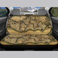 thumbnail image 3 of CHAQLIN Vintage World Map Rear Bench Seat Covers for Cars, 2 Piece Dirt-Proof Decorative Back Seat Covers for Sedan and Truck, 3 of 4