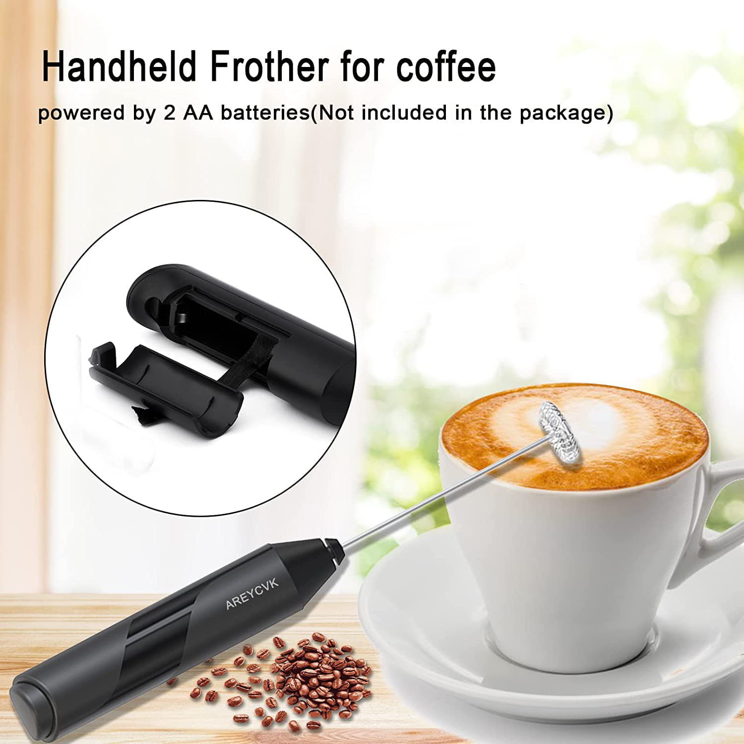 Milk Frother Complete Set Coffee Gift, Handheld Foam Maker for