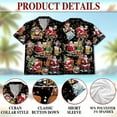 thumbnail image 5 of Netecom Santa Beer Lover Hawaiian Shirt for Men, Funny Christmas Drinking Holiday Button Down Summer Beach Shirt, S-5XL, 5 of 6
