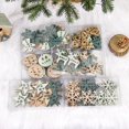 thumbnail image 3 of 24ps/box Christmas Wooden Pendants Hanging Ornaments DIY Wood Crafts for Xmas Tree Decorations Kids Painting Gifts 5 Styles, 3 of 5