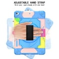 thumbnail image 2 of For iPad 10.2 Case 2021/2020/2019, iPad 9th/ 8th/ 7th Generation Case with Pencil Holder, Kickstand with Elastic Wrist Hand Strap Shoulder Strap Rugged Shockproof Cover, Colorful Blue, 2 of 6