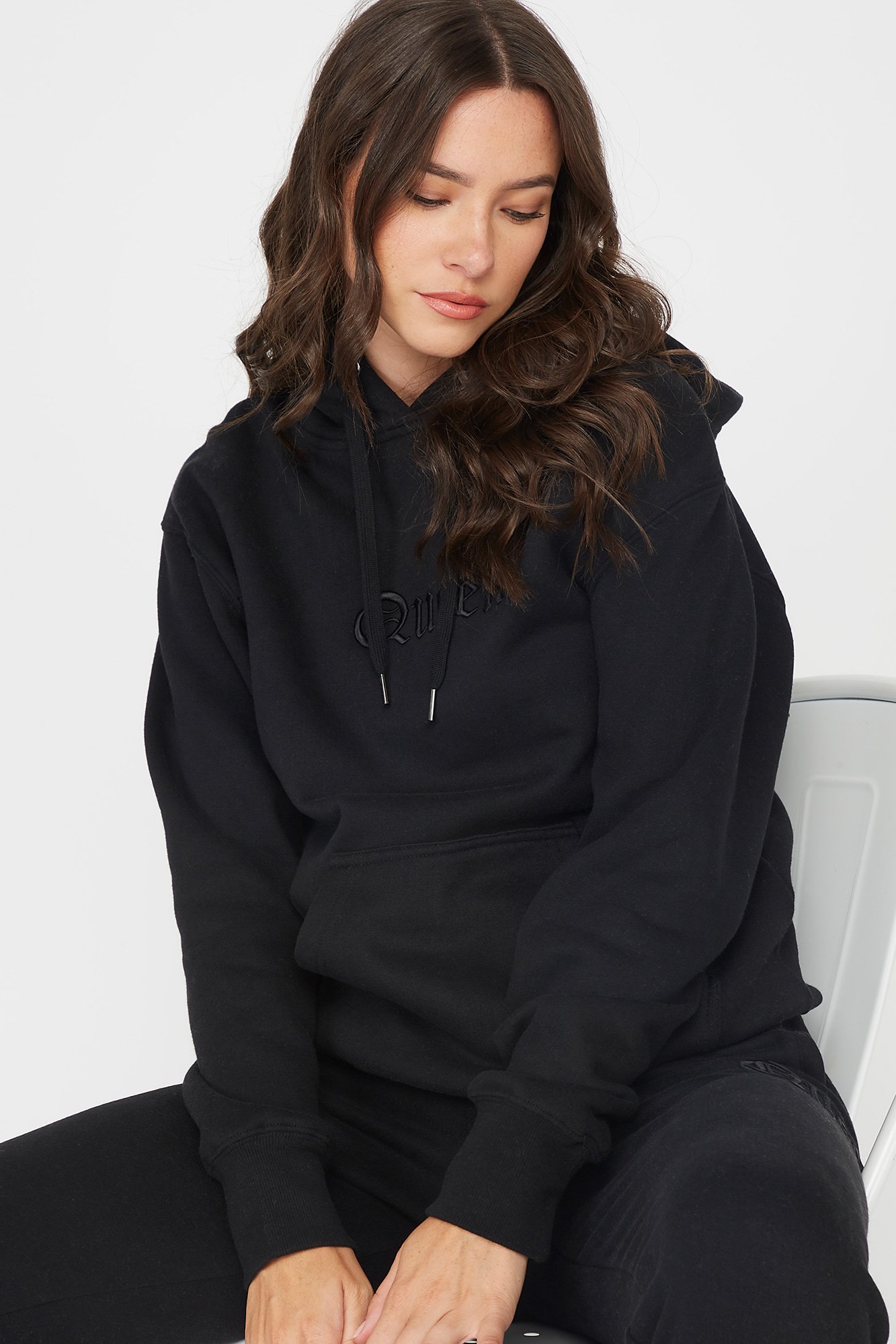 Urban Women's Embroidered Best Ever Boyfriend Hoodie Walmart