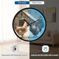 thumbnail image 5 of Voice Activated Clock with Glow Light 12 Inch Large Silent Wall Clock Battery Operated for Home Decor Chicken and Rooster, 5 of 8