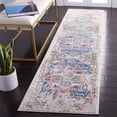 thumbnail image 2 of SAFAVIEH Phoenix Beulah Abstract Runner Rug, Ivory/Blue, 2'2" x 9', 2 of 8