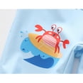 thumbnail image 4 of Bellafa Baby Boys Zipper Swimsuit Rash Guard Sets UPF 50+ One Piece Bathing Suit with Hat 1-7Y Toddler Beach Surf Swimwear, 4 of 7
