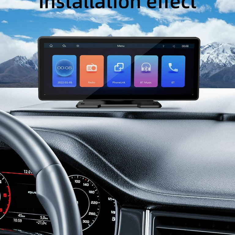 10.26 inch Dash Cam Rear View Camera IPS Color Screen Carplay And Android  Smart Player in Car DVR BT FM Mirror Monitor 