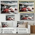 thumbnail image 4 of Designart "Pier Waves I" Coastal Pier Floater Framed Canvas Print, 4 of 7