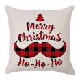 thumbnail image 4 of Pillow Covers 18 x 18 Inches Set of 4 - Xmas Series Cushion Cover Case Pillow Custom Zippered Square Pillowcase(L), 4 of 5