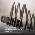 thumbnail image 2 of Set de Cuchillos de Chef MasterChef 5 Piezas con Estuche de Lona de Acero Inoxidable Alto Carbono, 2 of 7
