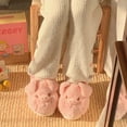 thumbnail image 3 of Pantuflas Cálidas Térmicas Planas Cerdo Felpa para Otoño E Invierno, 3 of 9