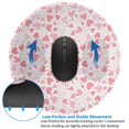 thumbnail image 4 of Disketp Cute Hand Drawn Hearts Small Mouse Pad 7.9x7.9 Inches,Washable Round Mousepad for Office Laptop Computer,Non-Slip Rubber Base Mouse Pads for Wireless Mouse, 4 of 8