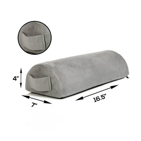 Memory Foam Pillow Supports Back, Head, Leg Knee Pain Relief, Bed, Chair seat Foot Rest Under Desk Cushion Sciatica Pregnancy Hip & Joint surgery Better Circulation Gentle Comfort, Alleviates