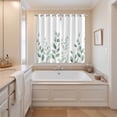 thumbnail image 3 of Sage Green Botanical Kitchen Curtains 63 Inch Length, Pastoral Leaf Watercolor Grommet Top Bedroom Living Room Curtains, Light Filtering Cafe Curtain Drapes 2 Panels Set 84''x63'', 3 of 9