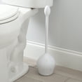 thumbnail image 4 of Bath Bliss Tulip Toilet Bowl Brush in White with 2 Pack Replacement Brushes, 4 of 4