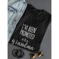 thumbnail image 3 of I've Been Promoted To Grandma Again! Women Black T-Shirt, Female Large, 3 of 4