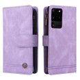 thumbnail image 2 of Feishell for Samsung Galaxy S20 Ultra 6.9 inch Zipper Wallet Case with Wrist Strap & Shoulder Strap,Premium PU Leather Magnetic Clasp Flip Holder Card Slots Crossbody Phone Case for Women Men,Purple, 2 of 18