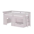 thumbnail image 3 of Max & Lily  Modern Farmhouse Low Loft Bed with Storage Drawer, Solid Wood Bed for Kids, 3 of 13