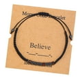 thumbnail image 2 of Xihbxyly Pulsera Inspiradora, Diseño de Cuerda de Nailon Ajustable, Dije Único de Cuentas de Madera, Elegantes Detalles de Hematita, Regalo Perfecto para Cumpleaños, Un Recordatorio para Tus Seres Qu, 2 of 2