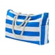 thumbnail image 5 of Bolso grande de playa jinwen para mujer Azul profundo, 5 of 8