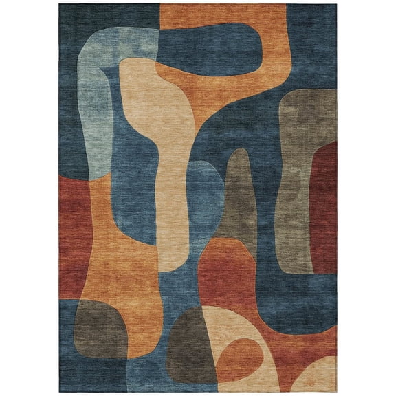 Dalyn Rugs Machine Washable Indoor/Outdoor Chantille Navy 2'6" x 3'10" Rug