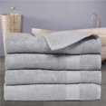 thumbnail image 1 of Affinitylinens ECO4PCTWL-PLT Cotton 4 Piece Economic Collection Bathsheet - Platinum, 1 of 1