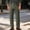 #43-Army Green, variant on Men Pure Cotton Multi‑Zipper Cargo Pants Straight Leg Casual Work Trousers With Multiple Side Pockets For Fall Daily Black M Gift
