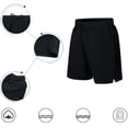 thumbnail image 4 of FJUCHAI Men's Plus Size Ice Silk Shorts Dry-Fit Sweat Resistant Active Athletic Performance Shorts Beach Pants Sizes up to M-6XL, 4 of 9