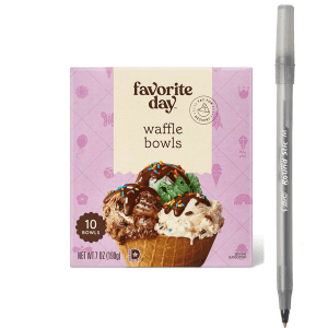 Favorite Day Waffle Bowls with pen