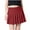 A01-Red, variant on NIEWTR Girls' Print Pleated Skirt 3-12 Years Midi Length with Soft Lining, Back to School Style, Elastic Waist Skort(A01-White,2-3 Years)