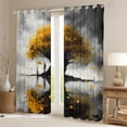 thumbnail image 2 of Manfei Romantic Yellow Tree Boy Girl Black Out Curtains,Happy Valentine's Day Curtains Pack of 2 (42x63 Each),Sweet Lover Couple Bedroom Curtains,Super Cozy Room Decor, 2 of 6