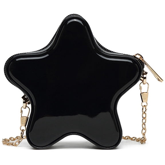 Jiibva Star Shaped Crossbody Bags Women Cute Star Shoulder Bag with Adjustable Chain Strap Handbags Single Messenger Bag for Wedding Party Proms