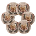 thumbnail image 7 of 6 Pcs Drink Coasters with Holder 3.94in Woven Coasters for Drinks Gorgeous Colors Butterfly Coaster Set for Protection Table, 7 of 7