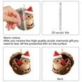 thumbnail image 3 of 1PC Acorn Animal Christmas Ornaments, Cozy Forest-Themed Tree Decor Handmade with 2D Acrylic, Rustic Woodland Holiday Decorations for Home, Party, and Gift Giving, 3 of 4