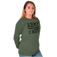 thumbnail image 4 of US Army Wife Military Star Logo Women Plus Size Long Sleeve Tee Brisco Brands 2X, 4 of 5
