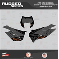thumbnail image 2 of Kalair GFX Graphics Kit for Ktm 250XCF-W, 350XCF-W and 500XCF-W (2012-2013) Rugged Series, 2 of 5