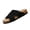 Black, variant on Women'S Summer Cork Flat-Bottomed Cross-Strap Flip-Flops With Thick Soles Are Durable And Suitable For Both Beach And Outdoor Use