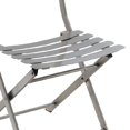 thumbnail image 4 of Benzara Industrial Styled Metal Folding Chair, 4 of 5
