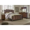 thumbnail image 4 of Sunset Trading 5-Piece Shutter Bahama Wood Queen Bedroom Set in Tropical Walnut, 4 of 10