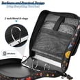 thumbnail image 4 of FORMRS Zipper Binder with Shoulder Strap 2-inch Ring 500 Sheet Capacity File Bag, Moon Pattern, 4 of 5