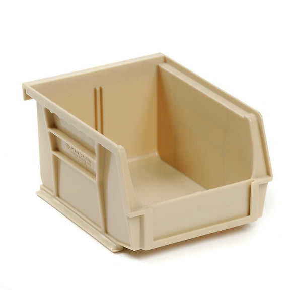 Plastic Stacking Bin 4-1/8 x 7-3/8 x 3, Beige, Lot of 24