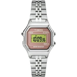 Timex Women's Classic Digital Mini Silver-Tone/Black Watch