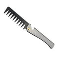 thumbnail image 4 of Men Folding Comb, Multi Use Gift Beard Grooming Combing Pocket Retro Styling Comb for Stylists Household Barber , 1cm Fine Tooth, 4 of 8