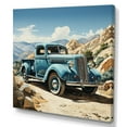thumbnail image 2 of Designart "Nevada'S Classic Blue Pickup" Truck Canvas Art Print, 2 of 7
