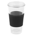 thumbnail image 3 of Silicone Heat Resistant Nonslip Glass Bottle Cup Sleeve Protector Cover Black, 3 of 4