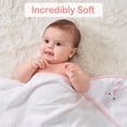 thumbnail image 6 of Viviland Baby Towels and Wash Cloths Set - Hooded Towels, Face Towels, Burp Cloths or Wipes - Absorbent Bath Towels - 6-Pack, Size 28 x 28 Inch (Pink Unicorn), 6 of 10
